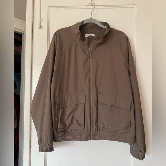 Old Navy Stretchtech Tan Windbreaker Jacket Size XXL - Picture 1 of 7